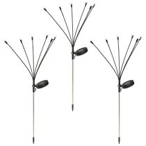 Artikel Solcellelamper udendørs LED-stiklamper varm hvid 70 cm 3 stk.