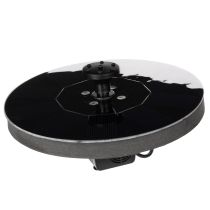 Artikel Solcellepumpe til havedamme, flydende dekorativ vandfunktion med LED, 16 cm