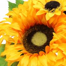 Dekorativ buket solsikke bundt gul 30 cm