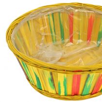 Artikel Chipkurv rund farverig Ø25cm 9 stk