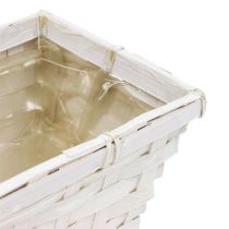 Artikel Chipkurvsæt firkantet hvidnet 20cm x 11cm 8 stk