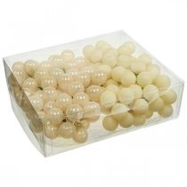 Artikel Mini julekugler creme mix mat/blank Ø25mm 140p