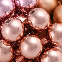 Artikel Spejlbær Abrikos Pink Glaskugler Tråd Ø20mm 140 stk