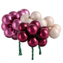 Artikel Spejlbær af glas Berry Pink Beige Ø25mm 140 stk
