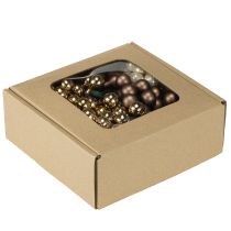 Artikel Spejlbær Ø1,5 cm brun-guld 140 stk.