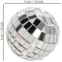 Artikel Dekorative spejlkugler, festdekorationselement, sølv, 2-4 cm, 50 stk.