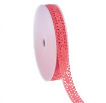 Artikel Blondebånd gavebånd pink koral 18mm 20m
