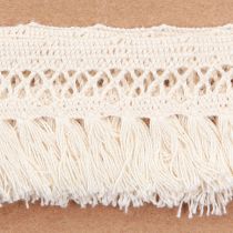 Artikel Blonde kant bomuld frynser bånd macrame 43mm 3m