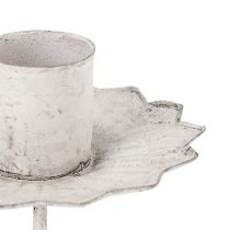 Artikel Tilspidset lysestage til stikning Ø7cm creme 4stk