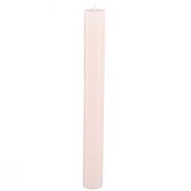 Artikel Ensfarvede lys pink pinde lys lys pink 34x300mm 4 stk.