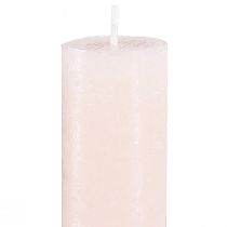 Artikel Ensfarvede lys pink pinde lys lys pink 34x300mm 4 stk.