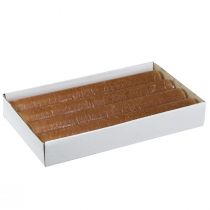 Artikel Pindelys, ensfarvede lys, karamel, 34x240mm, 4 stk.
