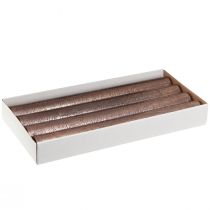 Artikel Koniske lys ensfarvede kobberlakerede 34x300mm 4 stk