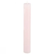 Artikel Taper lys lys pink ensfarvede lys pink 34x240mm 4 stk.