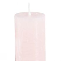 Artikel Taper lys lys pink ensfarvede lys pink 34x240mm 4 stk.