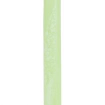 Artikel Koniske stearinlys ensfarvede limegrønne​​​​​​​​ 21×240 mm 12 stk.
