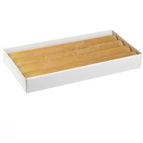 Artikel Koniske lys ensfarvet honning 34x300mm 4 stk