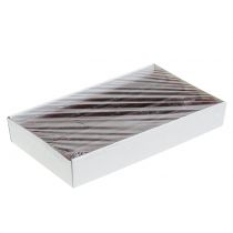 Artikel Ensfarvede kegleformede lys, bordeaux, 34 mm x 300 mm, 4 stk.