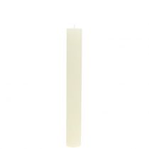 Artikel Koniske lys ensfarvet creme 34mm x 240mm 4 stk