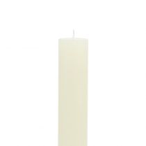 Artikel Koniske lys ensfarvet creme 34mm x 300mm 4 stk