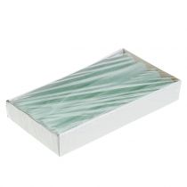 Artikel Taper stearinlys Ensfarvet Lysegrøn 34mm x 240mm 4 Stk