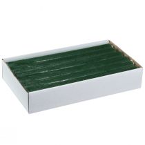 Artikel Ensfarvede kegleformede lys, mørkegrønne, 22×240 mm, 12 stk.