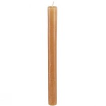 Artikel Pindelys, ensfarvede lys, karamel, 21×240mm, 12 stk.