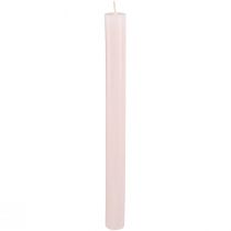 Artikel Pindelys ensfarvede lys pink lys pink 21×240mm 12 stk.