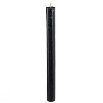 Artikel Koniske lys ensfarvede lys sorte 21×240mm 12 stk