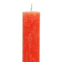 Artikel Koniske lys ensfarvet orange 34mm x 300mm 4 stk