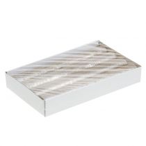 Artikel Taper stearinlys ensfarvet champagne 34mm x 240mm 4 stk