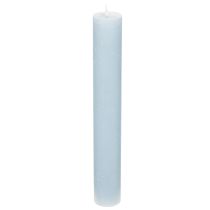 Artikel Blåt konisk lys til lysestager og borddekoration, 34x240 mm, 4 stk.