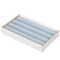 Artikel Blåt konisk lys til lysestager og borddekoration, 34x240 mm, 4 stk.