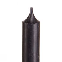 Artikel Taper stearinlys korte små stearinlys sorte 110mm Ø21mm 6 stk bundt