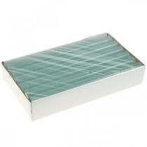 Artikel Koniske lys ensfarvede grønne 21×240mm 12stk