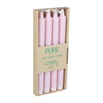 Artikel PURE Taper Candles Antique Pink Wenzel Candles Pink 250/23mm 4 stk.