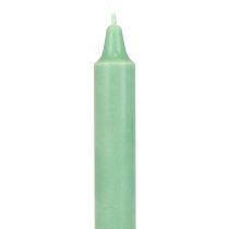 PURE taper stearinlys Grøn Emerald Wenzel stearinlys 250/23 mm 4 stk.