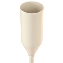 Artikel Konisk lysestage 6 lysestager grå Ø20cm H31cm