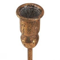 Artikel Antik pind lysestage til 10 lys guld 46×46cm H16,5cm