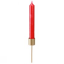 Artikel Pind lysestage mat guld lysestage til stikning 11cm 16 stk