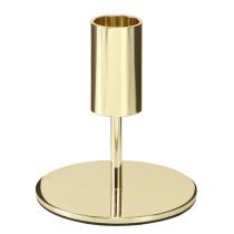Artikel Moderne guldlysestager i metal, H10 cm, 4 stk.