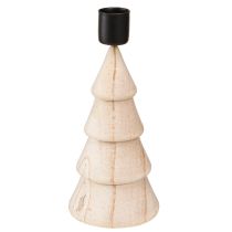 Artikel Stagelysholder trædekoration juletræ naturlig H16cm 2 stk