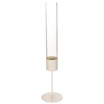 Artikel Moderne 45 cm cylinderformet lysestage i glas