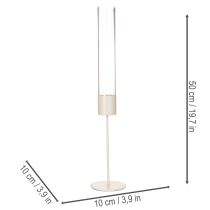 Artikel Lysestage med glascylinder på metalbase 50 cm