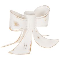 Artikel Vintage sløjfelysholder, 12 cm