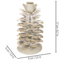 Artikel Kogleformet lysestage til keglelys, 17 cm