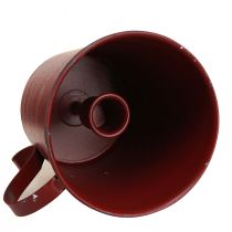 Artikel Tilspidset lysestage vintage kop dekorativ vinrød Ø11cm H11cm