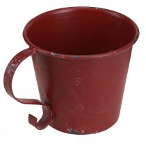 Artikel Tilspidset lysestage vintage kop dekorativ vinrød Ø9,5cm H8cm 3stk