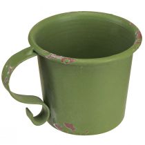 Artikel Pind lysestage vintage kop metal grøn Ø7cm H6cm 2stk