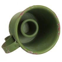 Artikel Pind lysestage vintage kop metal grøn Ø7cm H6cm 2stk